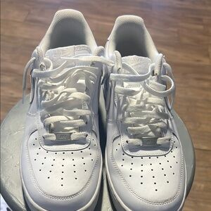 Nike All-White Air Force 1 Sneakers